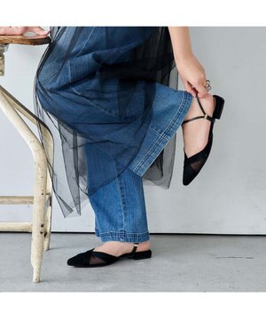  <carino>【２WAY】バックベルトサンダルパンプス