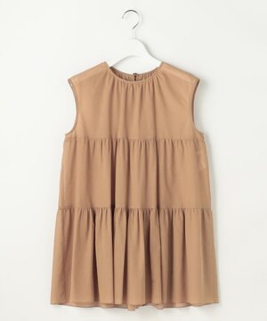  ノースリーブコットン ブラウス