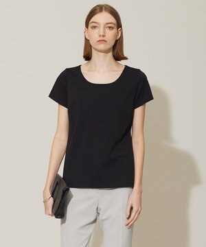  【接触冷感・UVケア・防シワ・洗える】スーペリアジャージー 半袖プルオーバー