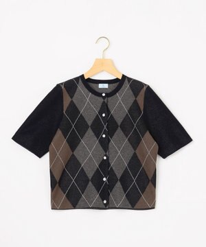  【先行予約】パターンニット 半袖カーディガン