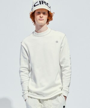 【裏起毛/防寒】【MEN】ステッチポイント モックネック