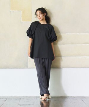  サークルスリーブAラインブラウス