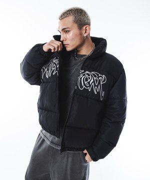  【ユニセックス着用ITEM/MLサイズ展開】パファーグラフィックブルゾン