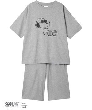  【綿混】やわらか天竺パジャマ PEANUTS × une nana cool