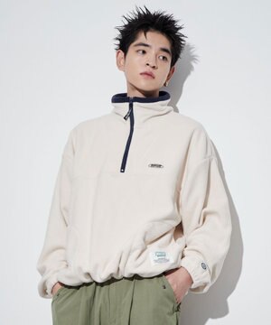  DISCUSフリースハーフジップPO