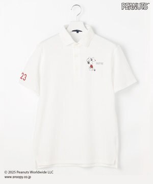  【MEN】『PEANUTS』コラボ　「JOE COOL」半袖ポロシャツ