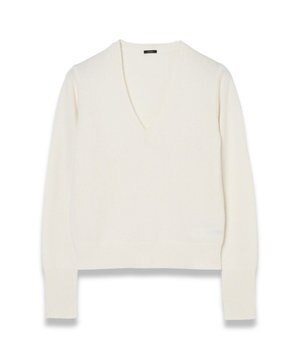  【FOUNDATIONS】ライトピュアカシミヤ　Vネックニット
