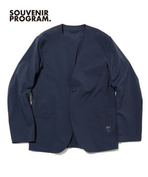  【J.PRESS ORIGINALS】【UNISEX】Nylon Polyurethane Dray Stretch No Collar Jacket