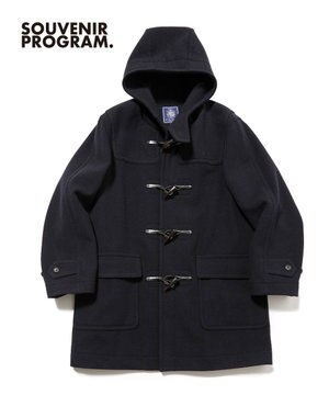  【J.PRESS ORIGINALS】【UNISEX】Wool Light Melton Short Duffle Coat / Baggy-Fit