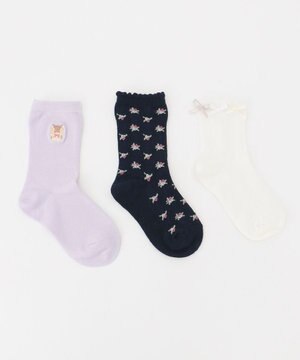  【3点セット】ソックス（スクールセット）