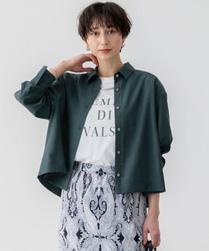  【Oggi5月号掲載/接触冷感/速乾性】シアータンブラー シャツ