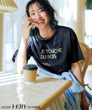  【VERY掲載】BEAUTY FORM-T cotton ロゴ ハーフスリーブ Tシャツ