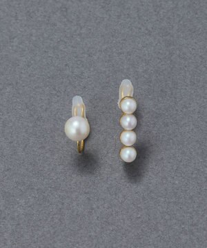  【金属アレルギー対応】2setラインパールイヤーカフ　ゴールド/ニッケルフリー