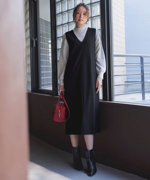  ビューティサーモ2WAYストレッチ ジャンパースカート