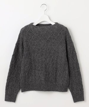  【洗える】ケーブルアソート プルオーバーニット