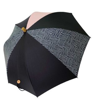  【UVカット95%以上】【UPF50＋】プラスリング レディース向け 晴雨兼用（長ショート） BLK T1294