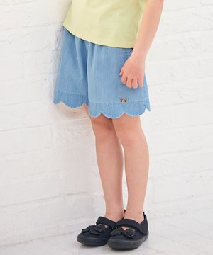  裾 スカラップパンツ