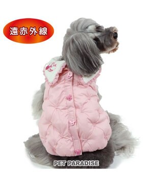  ディズニー ミニーマウス 遠赤外線 ベスト ツイード襟  小型犬