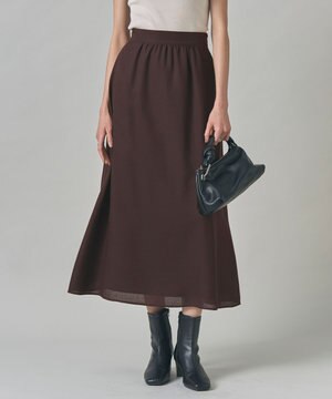  【洗える】 シアービエラ フレアスカート