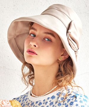  【UV90%以上カット・吸水速乾・接触冷感・抗菌防臭】BIG RIBBON WIDE BRIM HAT 帽子