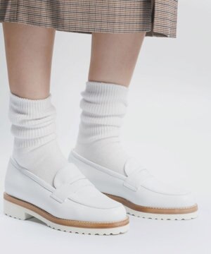  【LucaGrossi/ルカグロッシ】ホワイトソールコインローファー/5025-CAROIO-US