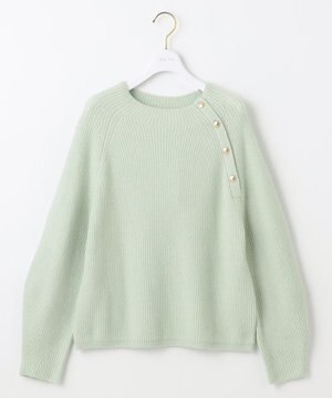 【洗える】ボトルネックボタンポイントAir ニット