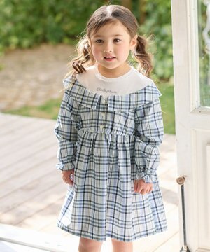 チェックドッキングワンピース