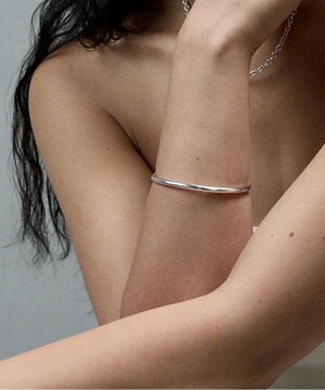 シルバー925　ボールドバングル