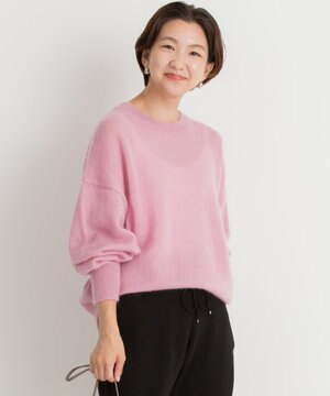 ファインモヘヤ クルーネック プルオーバー