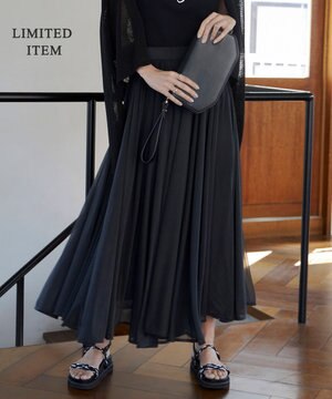  【WEB限定・洗える】SheerGloss スカート