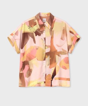  Floral Paint 半袖シャツ