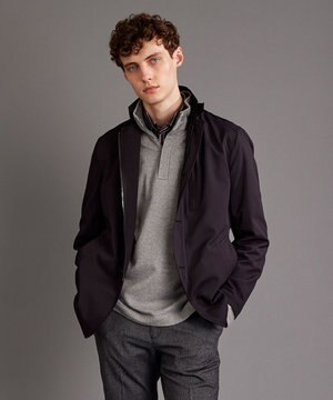  【キングサイズ・撥水・ストレッチ】インタレースストレッチ ドライビング ジャケット