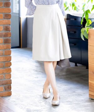  【ダブルクロス】【洗える】アシメタックスカート