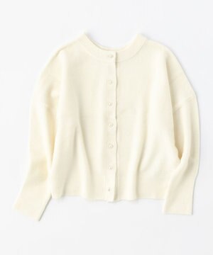  【新色追加/洗える】ふわふわニット パールボタンカーディガン