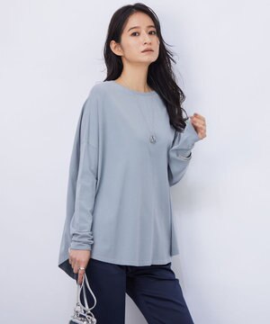  【洗える】 ヴィスコースワイド プルオーバー