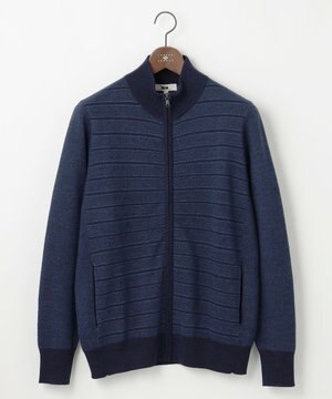  【キングサイズ・洗える/軽い】シェニールヤーンジャカード ジップ ブルゾン