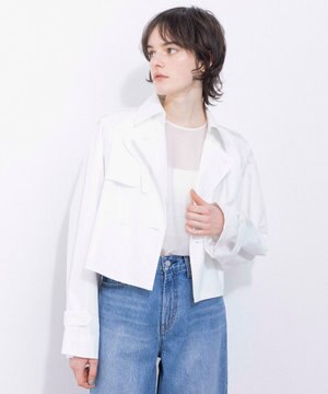  【Nave・撥水加工】ショートトレンチ ジャケット