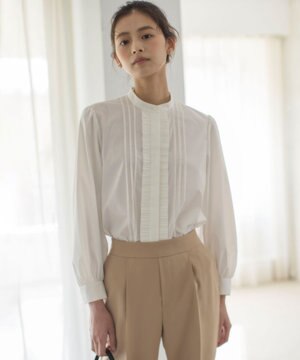  コットンタッチシャーティング ブラウス
