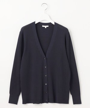 【アンサンブル対応・洗える】ハイツイストコットンアセテート カーディガン
