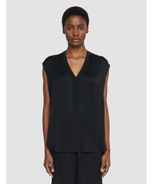  プリーツジャガード　ブラウス