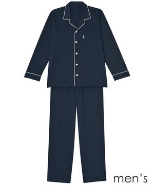  【メンズパジャマ】　長袖・長ズボン　希少な超長綿「天綿」パジャマ　睡眠科学／ワコール　YGX522