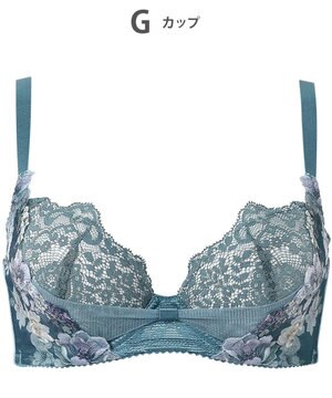  ブラジャー 【リボンブラ 脇すっきり】 脇高設計 着やせシルエット 動いても谷間キープ Gカップまで対応 大きいサイズ レディース BXB443 /ワコール