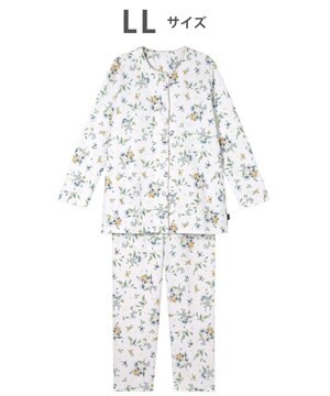  ワコール_リラックス＆スリープ パジャマ キルトニット素材(本体) あったか 長袖 長ズボン ミントン レディース NDW458 /ワコール