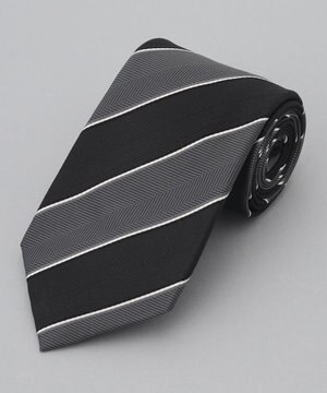  【日本製】西陣ネクタイ_レジメンタルストライプ柄