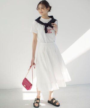  エンブロイダリーレース スカート