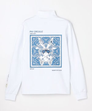 【吸水速乾 / UV遮蔽率99.9% UVカット / ストレッチ】【WOMEN】アニマルグラフィックロングスリーブモックT ゴルフウェア レディース