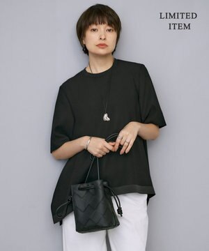  【WEB限定・UVケア・速乾・洗える】 FluidBackSatin  Tブラウス