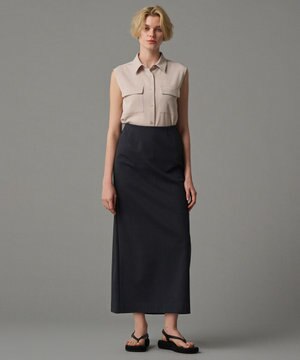  【接触冷感・UVカット】ダブルフェイスジャージー スカート（uncrave STANDARD）