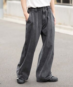  ローライズバギーフレアデニムパンツ