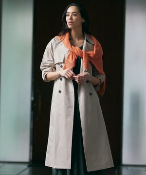 【コンパクトにして持ち運べる】ポケッタブル トレンチコート(KF43)